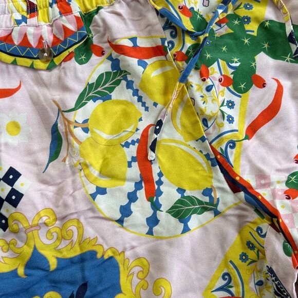 Anthropologie Maeve  Straight-Leg Pull-On Silk Pants - Picture 6 of 6